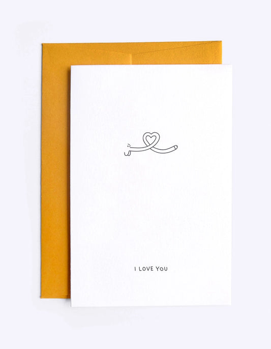 Greeting Card - I Love You