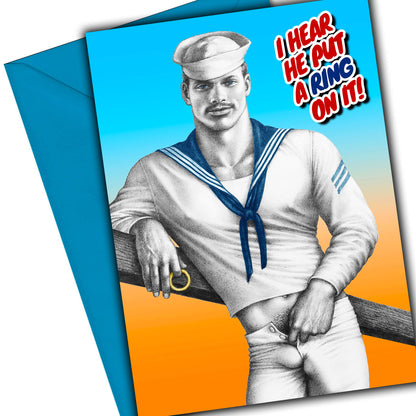 Greeting Card - Tom of FInland: Ring on it