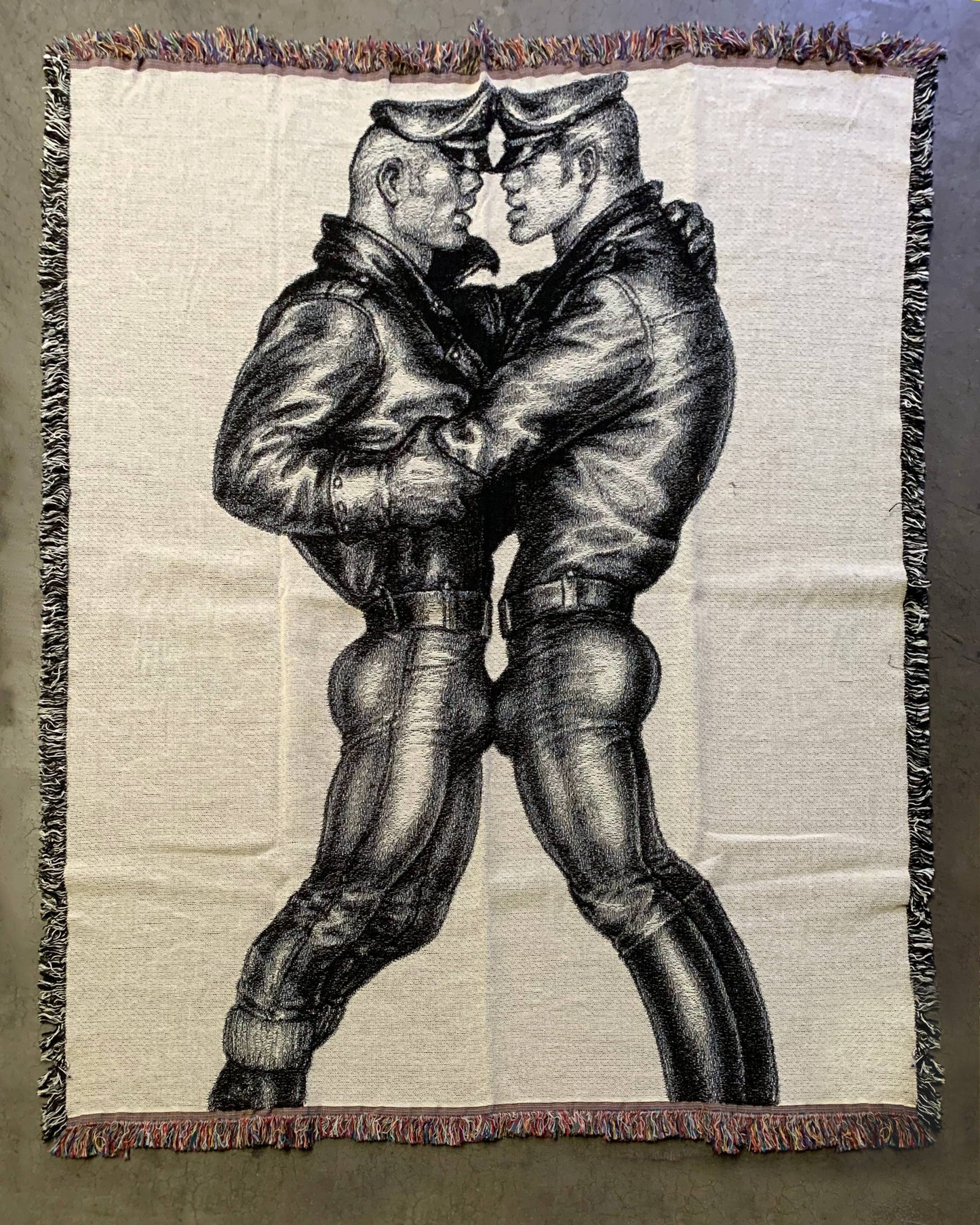 Woven Blanket - Tom of Finland "Leatherman"