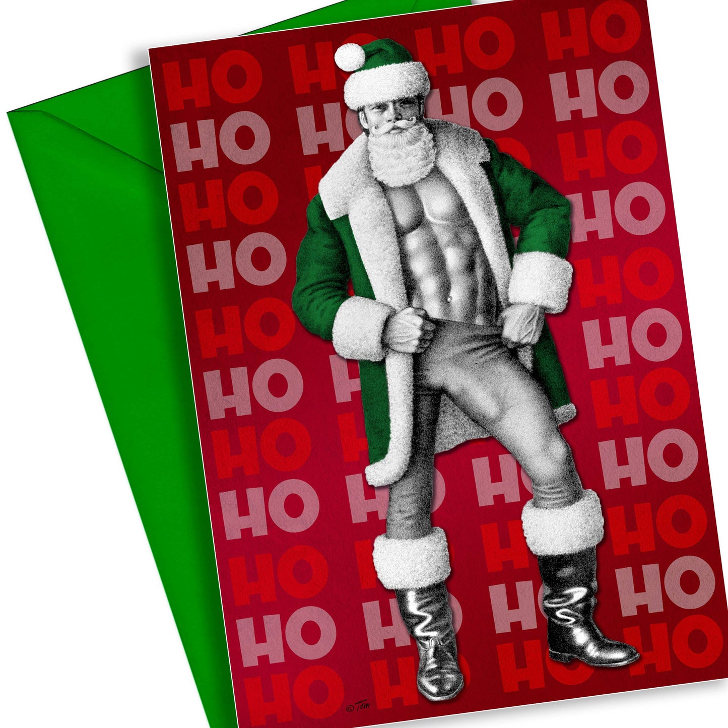 Christmas Card - Tom of Finland: HO HO HO